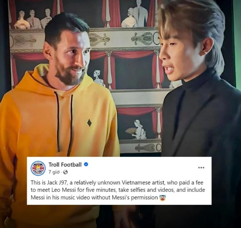 Jack J97 đối mặt nguy cơ bị Messi kiện vì dùng hình ảnh trái phép trong MV “Từ nơi tôi sinh ra”